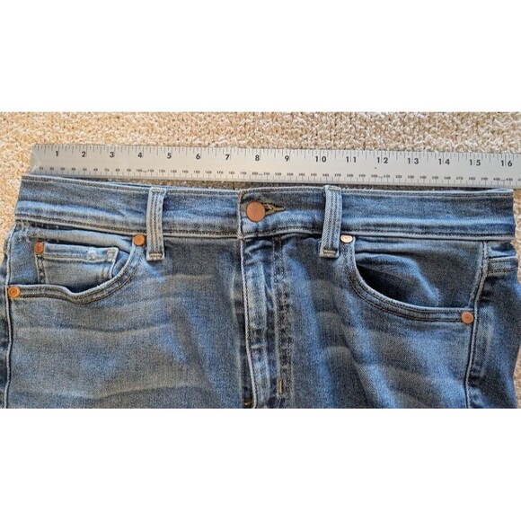 Anthropologie 12/31 Level 99 High Rise Skinny Jeans Nostalgic blue Wash 1412109 - Picture 6 of 8